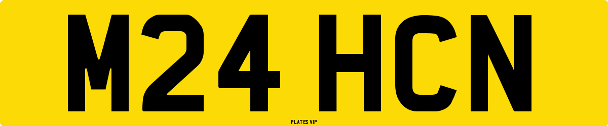 M24 HCN Number Plate