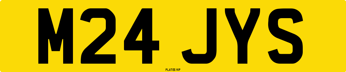 M24 JYS Number Plate