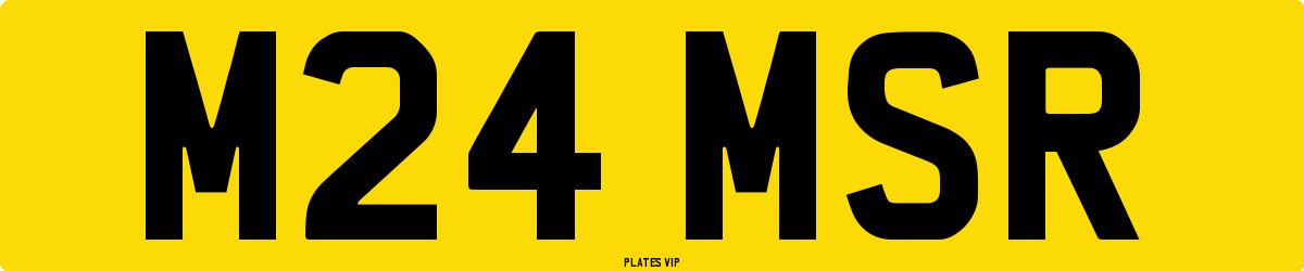 M24 MSR Number Plate