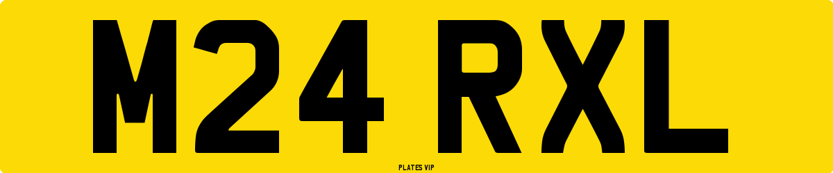 M24 RXL Number Plate