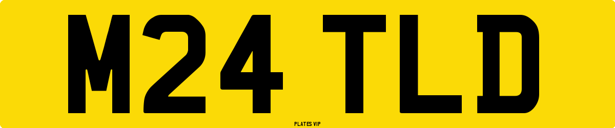 M24 TLD Number Plate