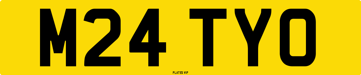M24 TYO Number Plate