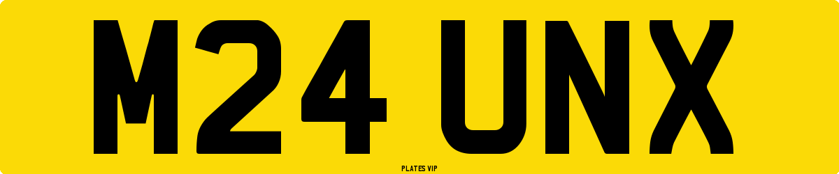 M24 UNX Number Plate
