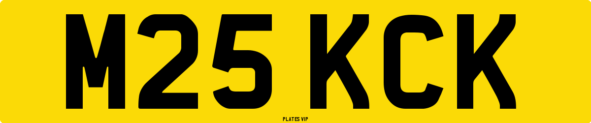 M25 KCK Number Plate