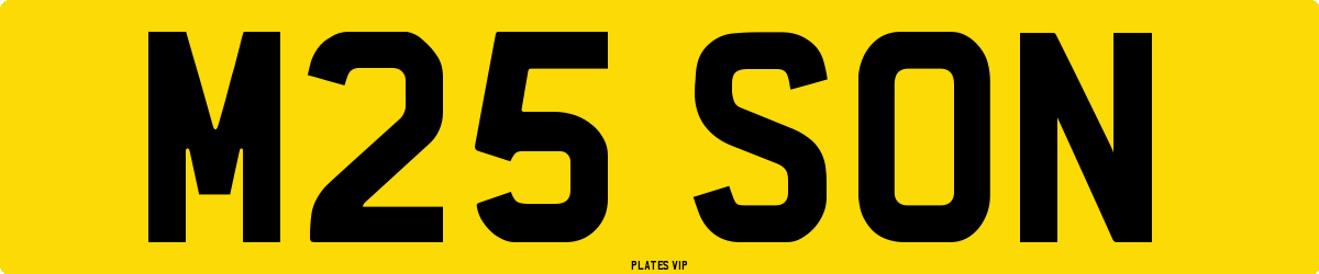 M25 SON Number Plate