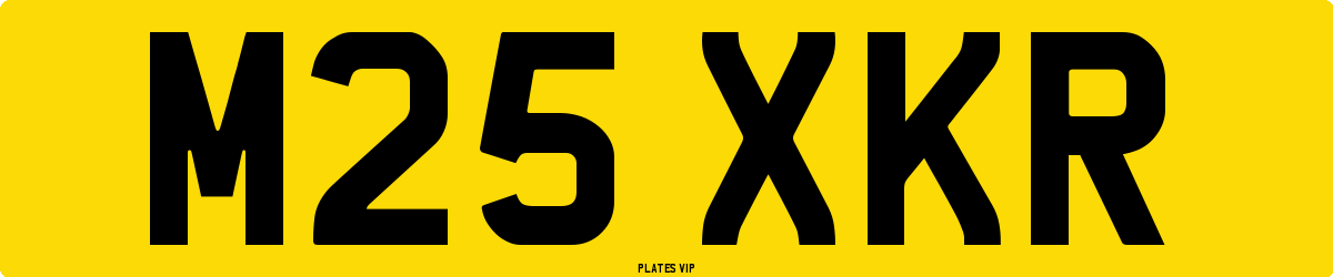 M25 XKR Number Plate