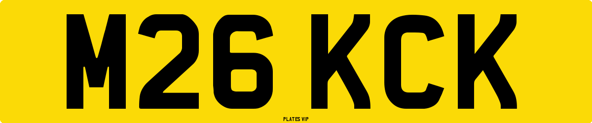 M26 KCK Number Plate