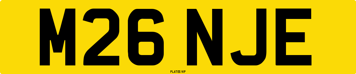 M26 NJE Number Plate