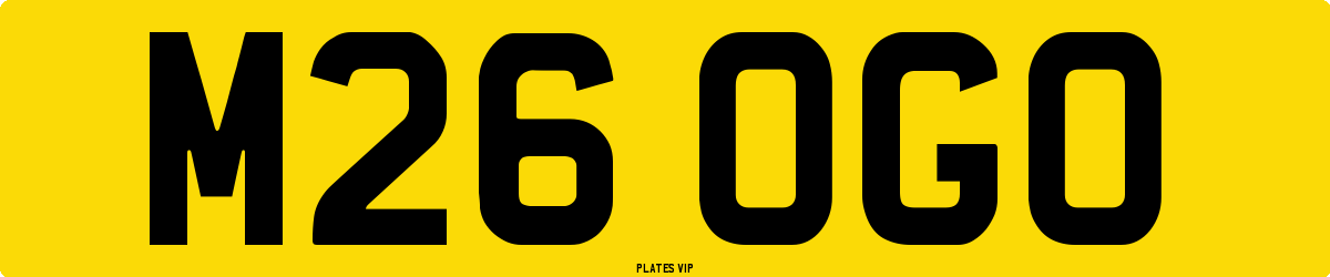 M26 OGO Number Plate