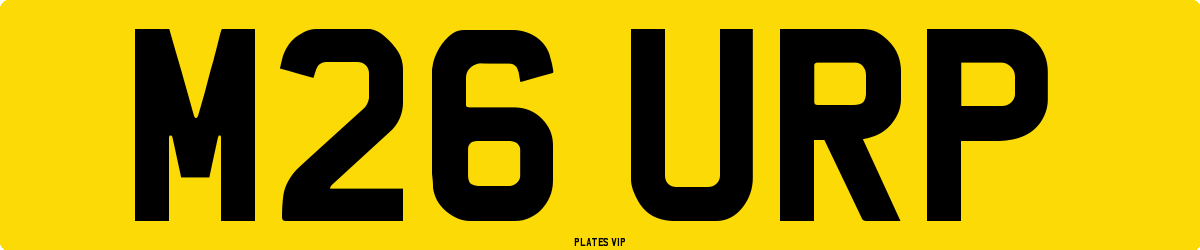 M26 URP Number Plate