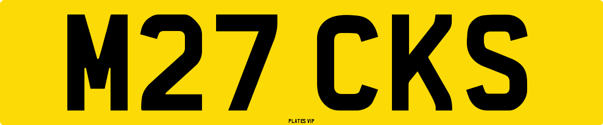 M27 CKS Number Plate