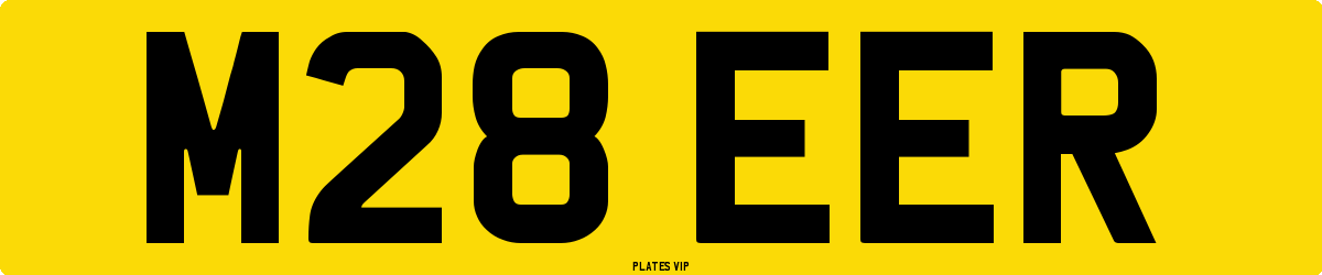 M28 EER Number Plate