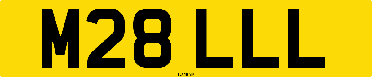 M28 LLL Number Plate