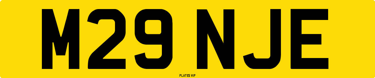 M29 NJE Number Plate