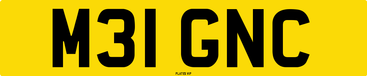M31 GNC Number Plate