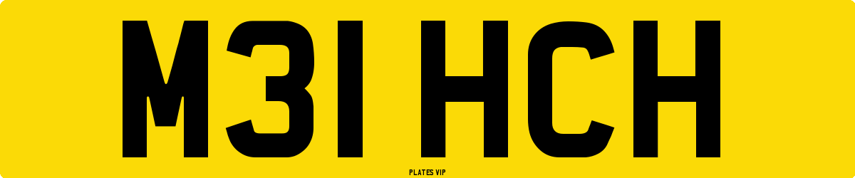 M31 HCH Number Plate