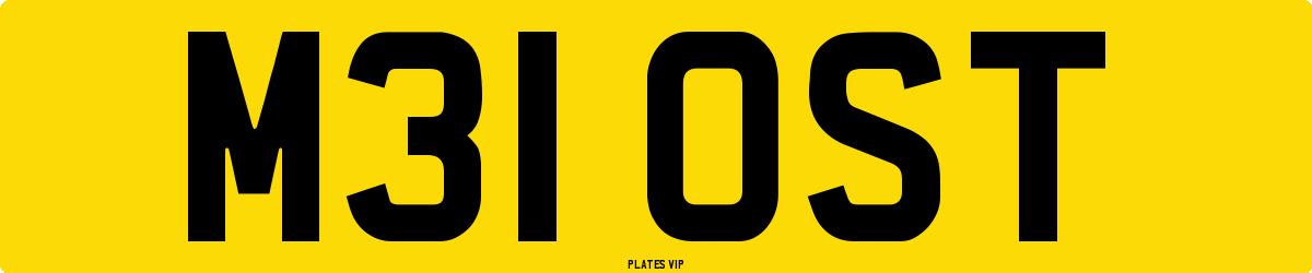 M31 OST Number Plate