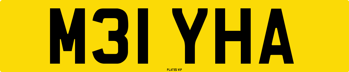 M31 YHA Number Plate