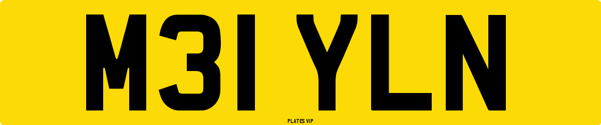 M31 YLN Number Plate