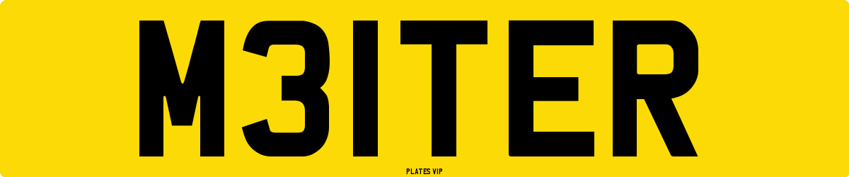 M31TER Number Plate