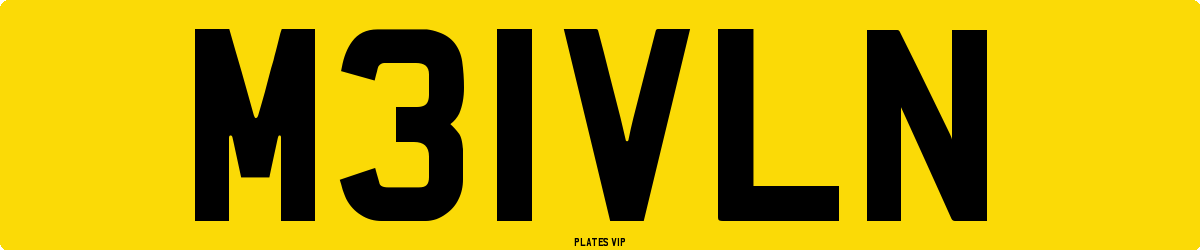 M31VLN Number Plate