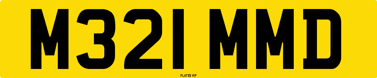 M321 MMD Number Plate