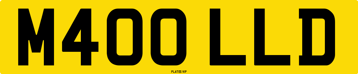 M400 LLD Number Plate