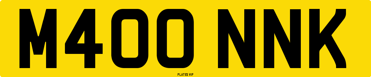 M400 NNK Number Plate