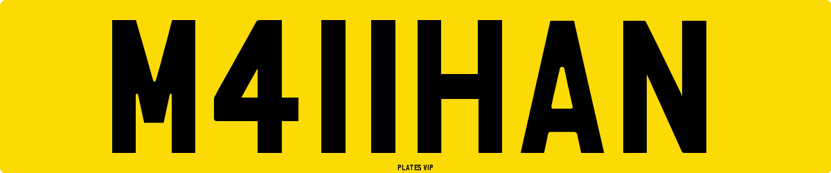 M411HAN Number Plate