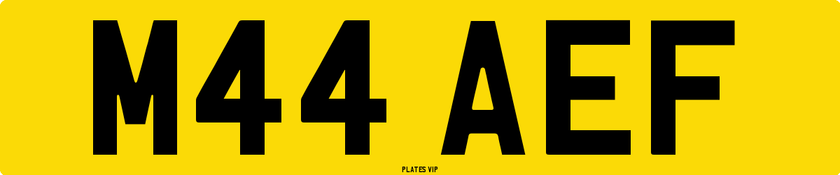 M44 AEF Number Plate