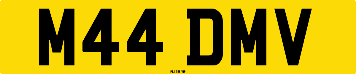 M44 DMV Number Plate