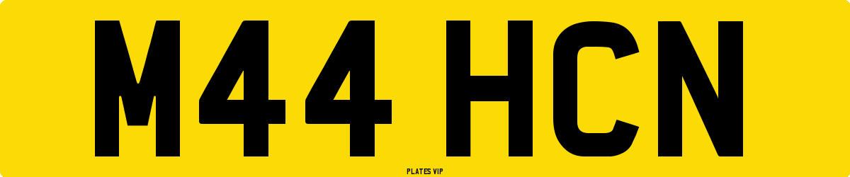 M44 HCN Number Plate
