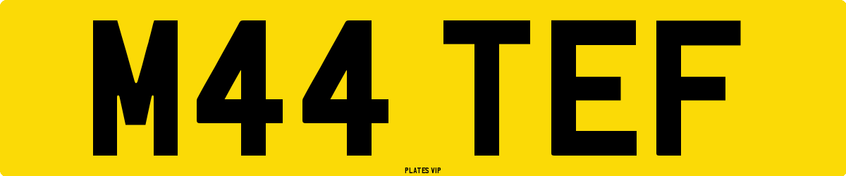 M44 TEF Number Plate