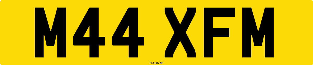 M44 XFM Number Plate