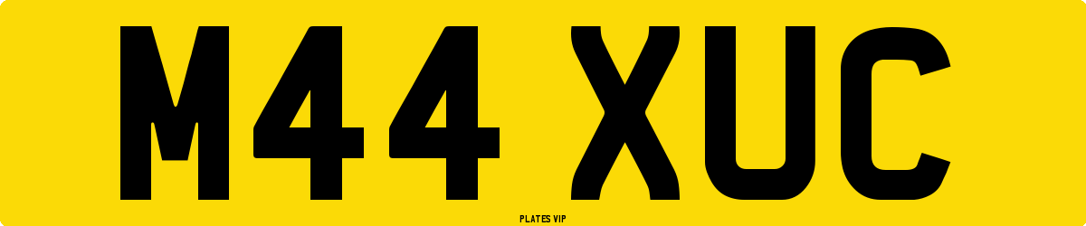 M44 XUC Number Plate