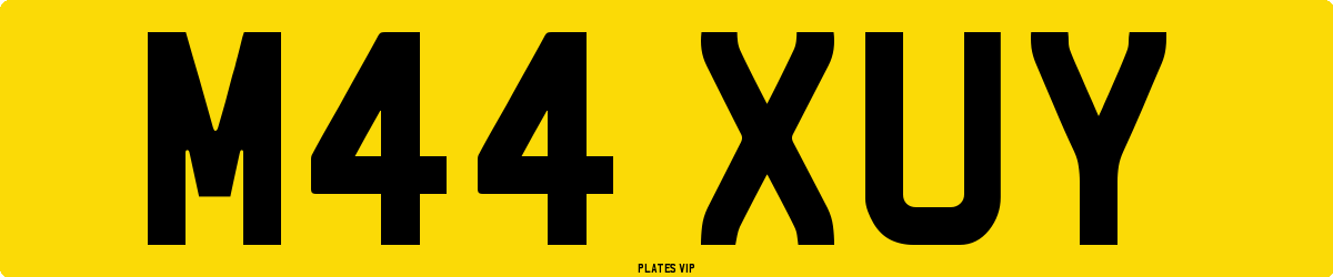 M44 XUY Number Plate