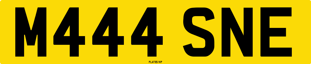 M444 SNE Number Plate