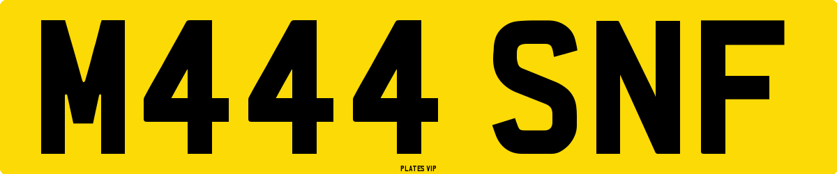 M444 SNF Number Plate