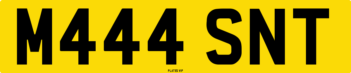 M444 SNT Number Plate