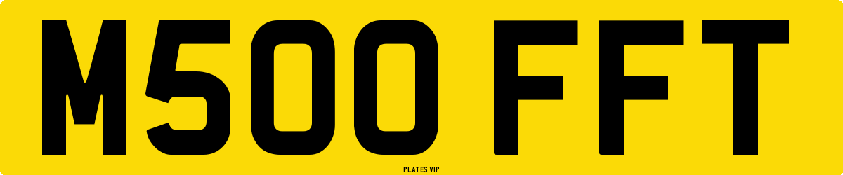 M500 FFT Number Plate