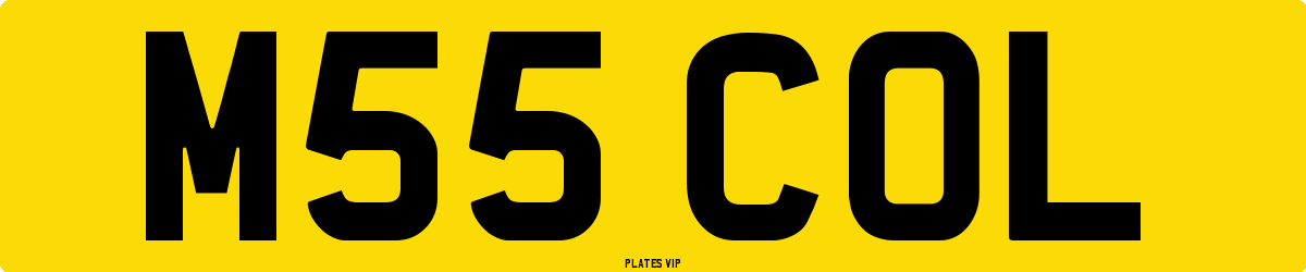 M55 COL Number Plate