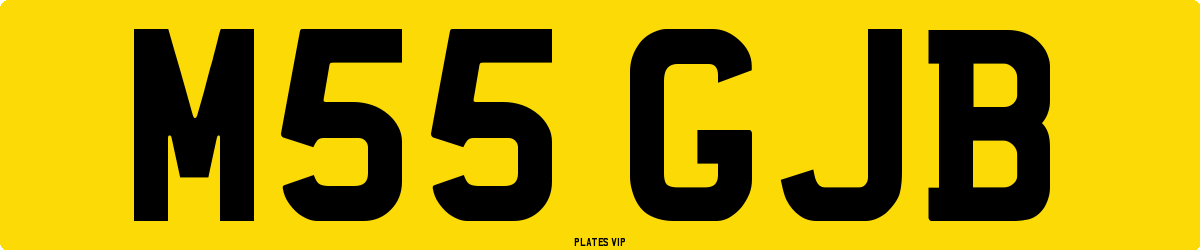 M55 GJB Number Plate
