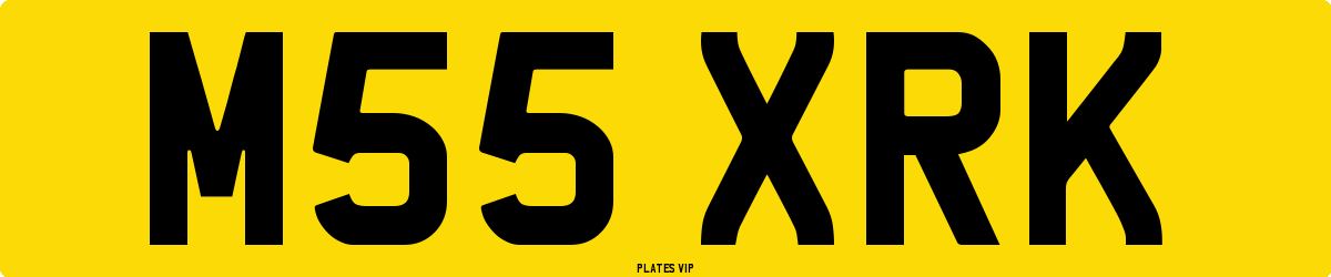 M55 XRK Number Plate