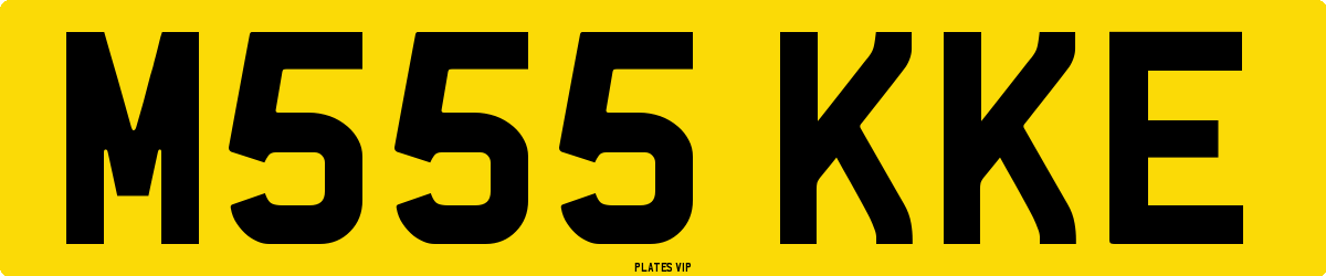 M555 KKE Number Plate