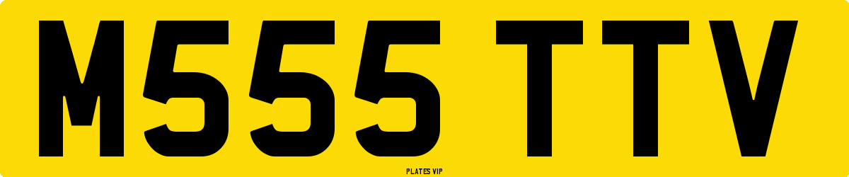 M555 TTV Number Plate