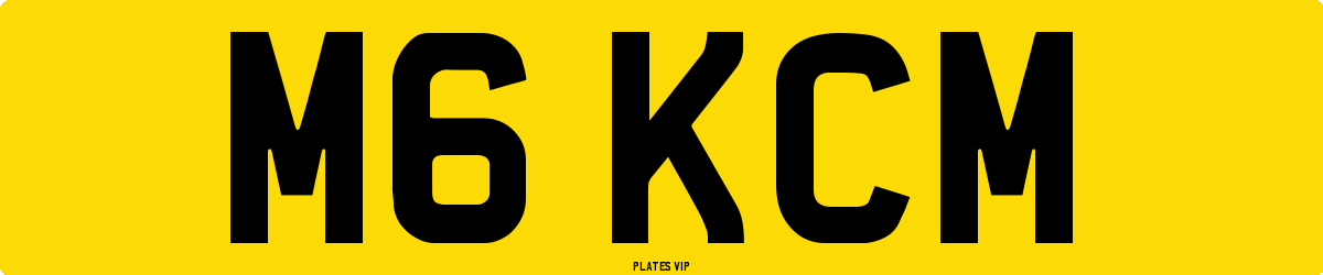 M6 KCM Number Plate