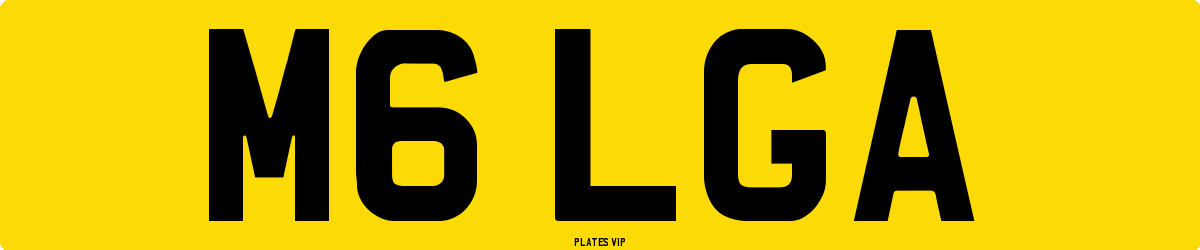 M6 LGA Number Plate