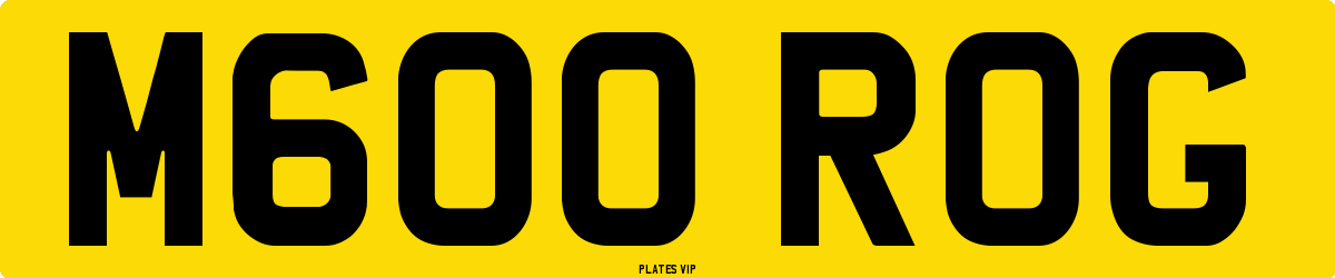M600 ROG Number Plate