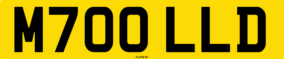 M700 LLD Number Plate