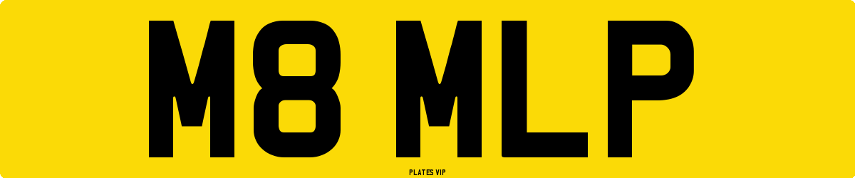 M8 MLP Number Plate
